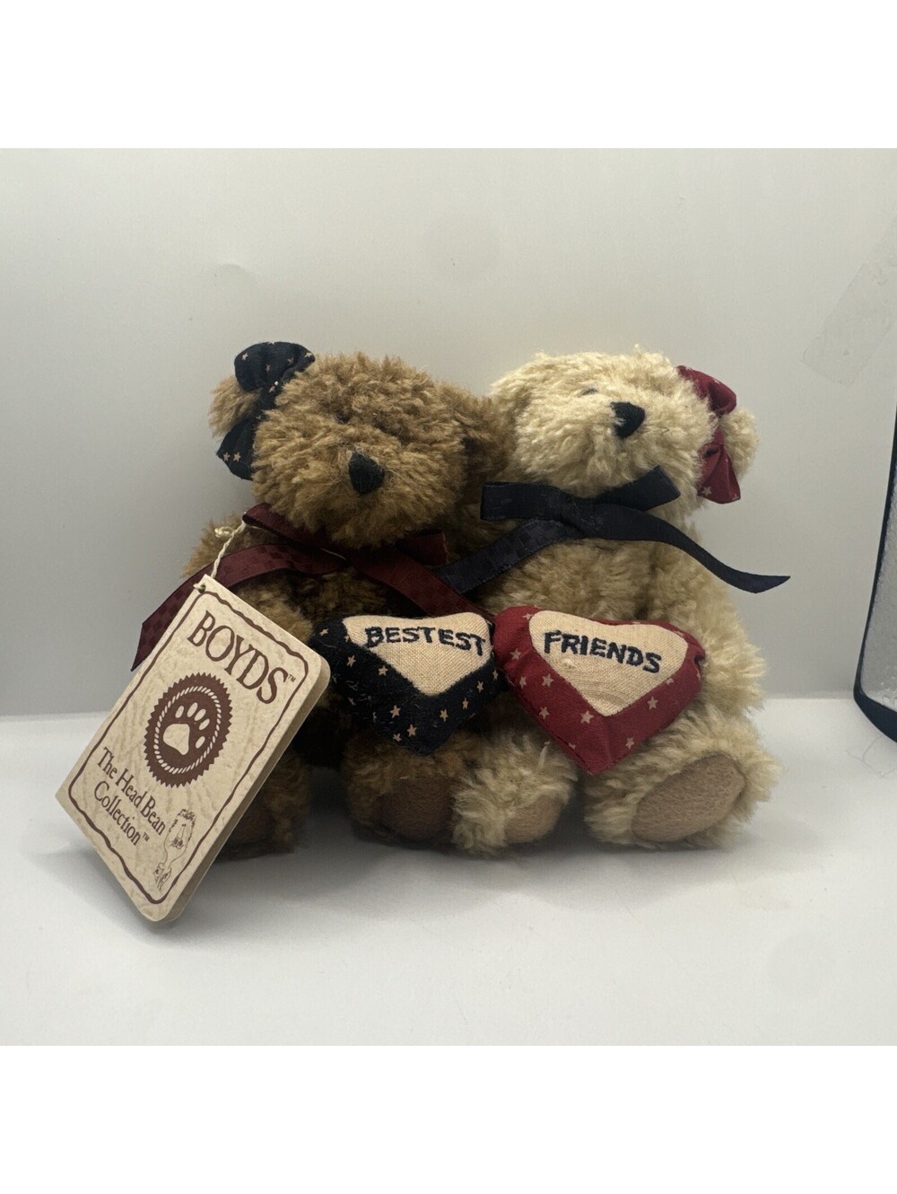 Laverne and Shirley Boyds Bear Plush Bestest Friends Brown Beige Stuffed Animals